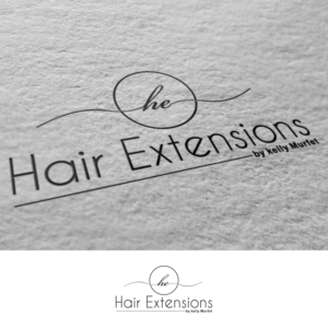 Logo Design by adie soesanto for Hair extensions by kelly Murfet  | Design: #23177080