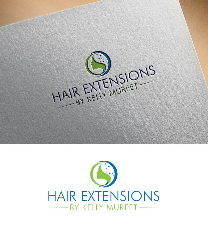 Logo Design by Aliqa Design for Hair extensions by kelly Murfet  | Design #23174448