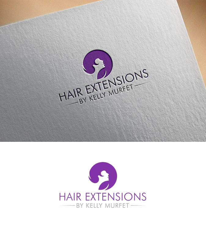 Logo Design by Aliqa Design for Hair extensions by kelly Murfet  | Design #23174449