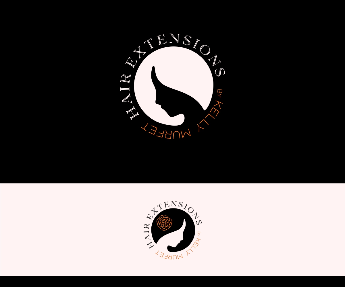 Logo Design by Olga Helga for Hair extensions by kelly Murfet  | Design #23182669