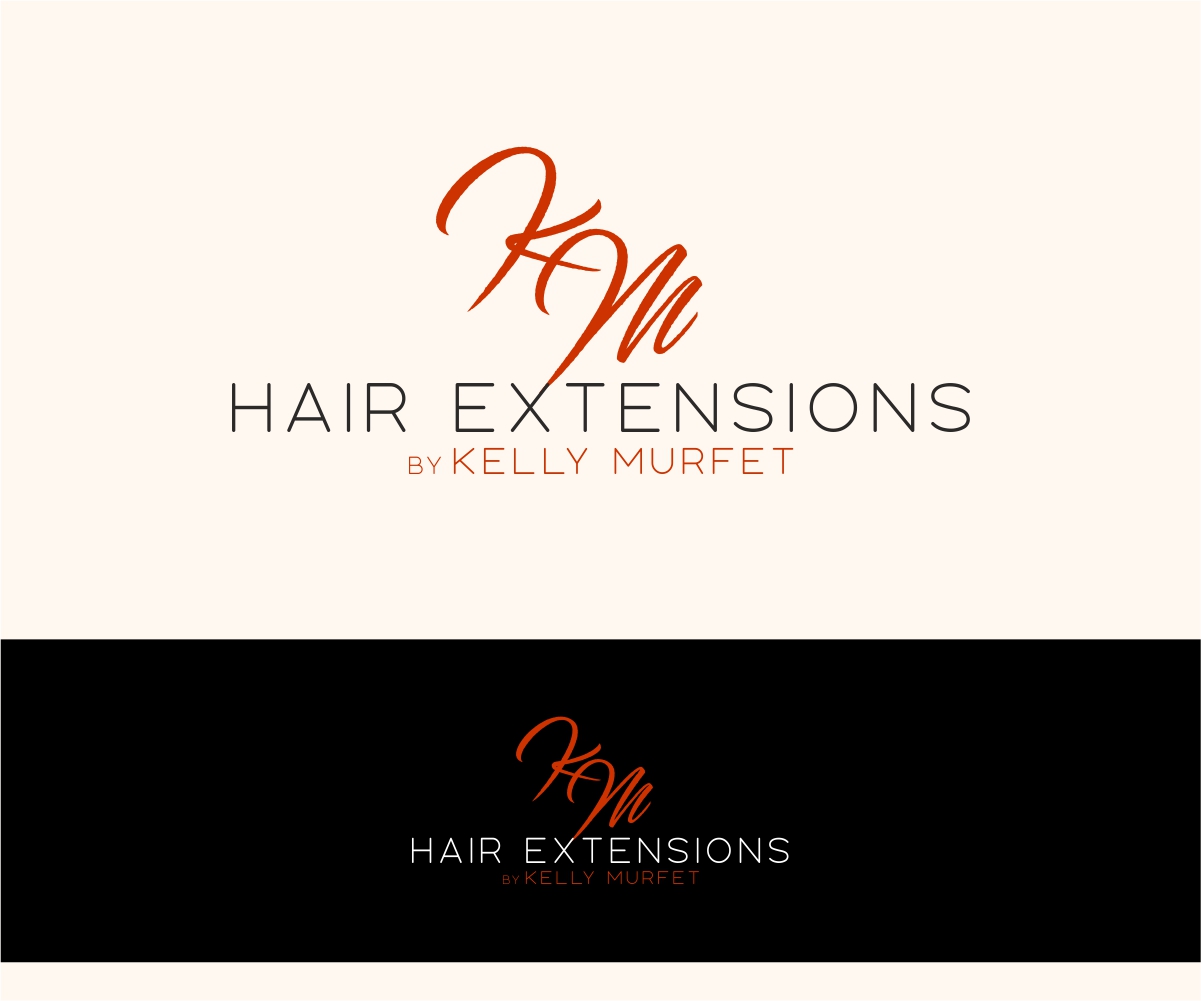Logo Design by Olga Helga for Hair extensions by kelly Murfet  | Design #23182760