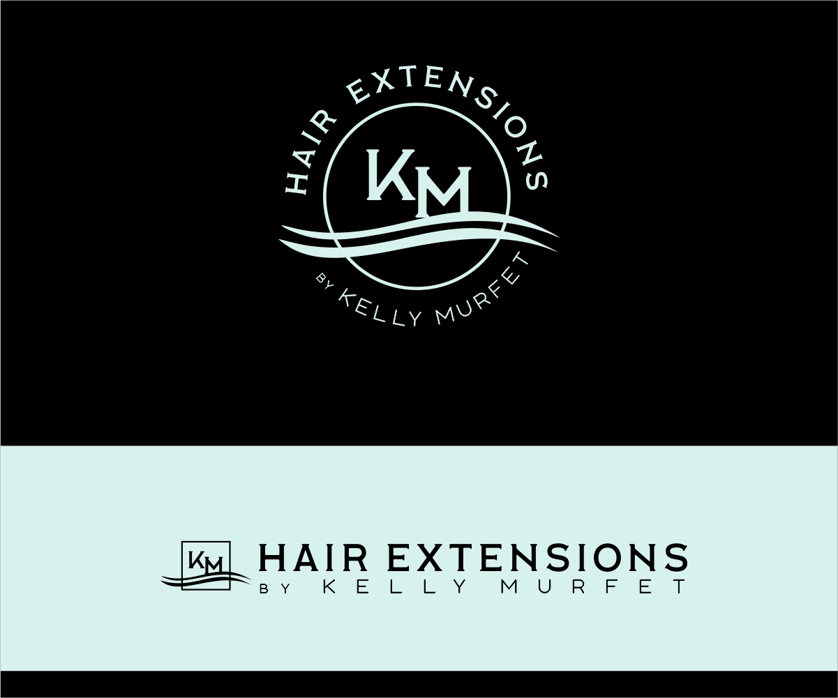Logo Design by Olga Helga for Hair extensions by kelly Murfet  | Design #23183003