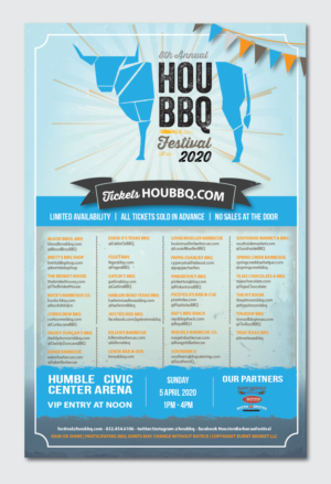 2020 Houston Barbecue Festival poster design | Design de Poster par alex989