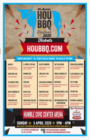 2020 Houston Barbecue Festival poster design | Poster Design by NILDesigns