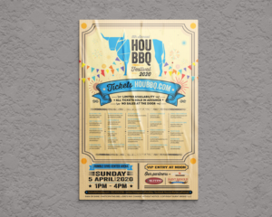 2020 Houston Barbecue Festival poster design | Design de Poster par RGraphic
