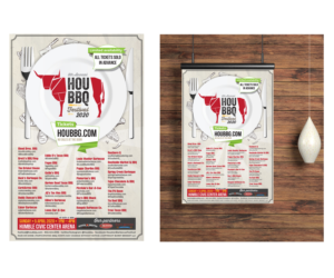 2020 Houston Barbecue Festival poster design | Poster Design by Ultimate Art