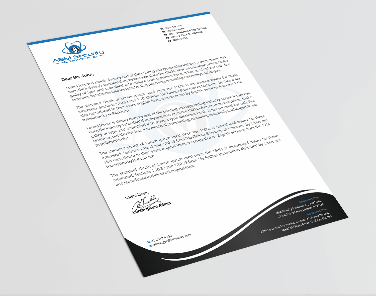 Letterhead Design by Infinitive Technology for this project | Design #23180650