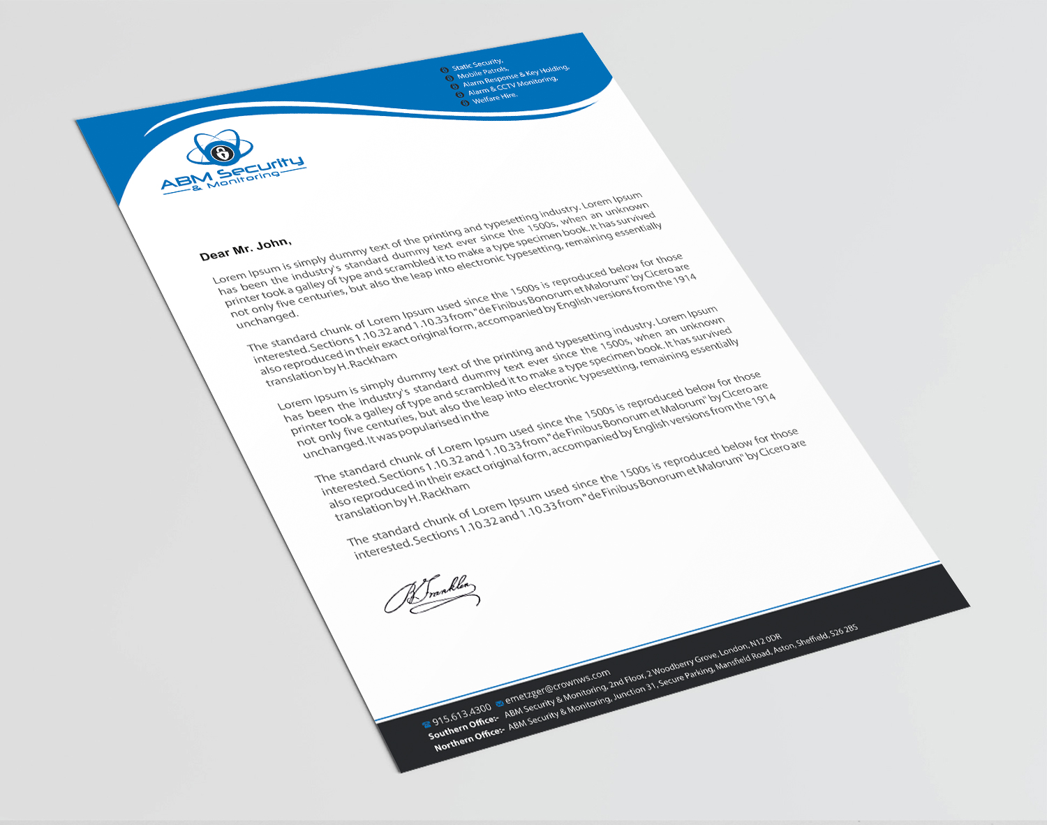 Letterhead Design by Infinitive Technology for this project | Design #23180652
