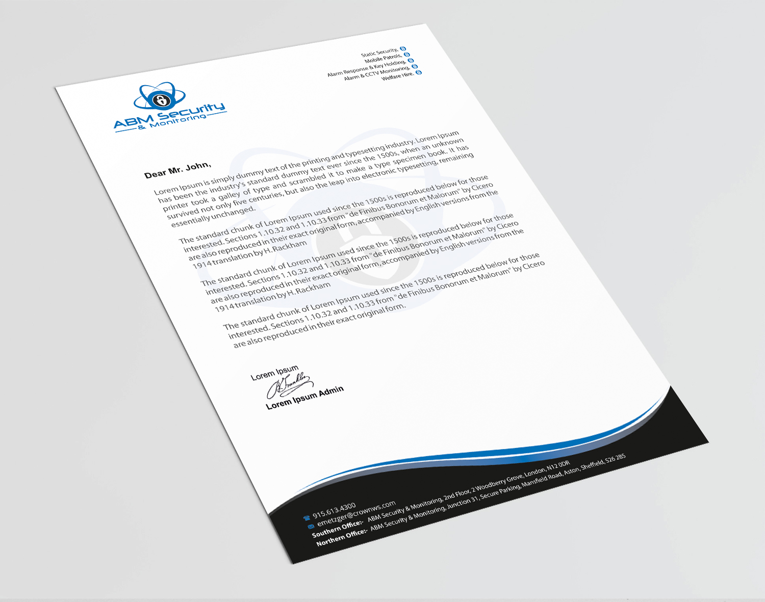 Letterhead Design by Infinitive Technology for this project | Design #23180654