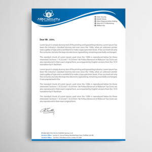 Letterhead Design by Infinitive Technology for this project | Design: #23190316