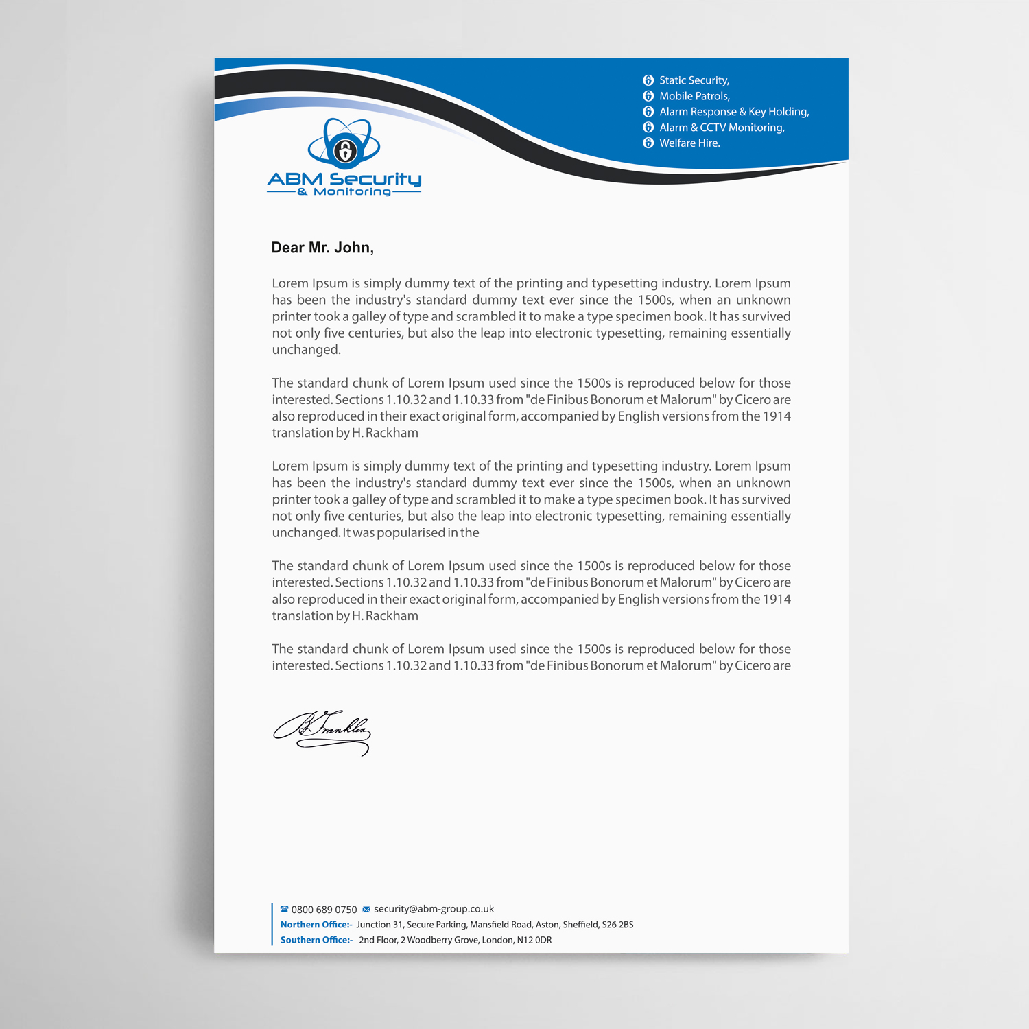 Letterhead Design by Infinitive Technology for this project | Design #23190317