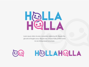 Logo Design by Happy Fish Creations for Holla holla | Design: #23189826