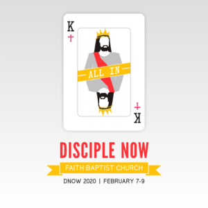 Church Weekend Event - ALL IN - Playing card theme design | Graphic Design by ammar_ed