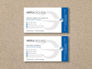 Business Card Makeover. Recreate a sleek modern design for our business card.  | Business Card Design by Moumita_