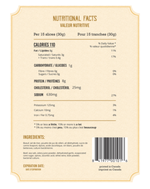 LABEL DESIGN FOR A BEEF SALAMI BRAND  | Label Design by aniep