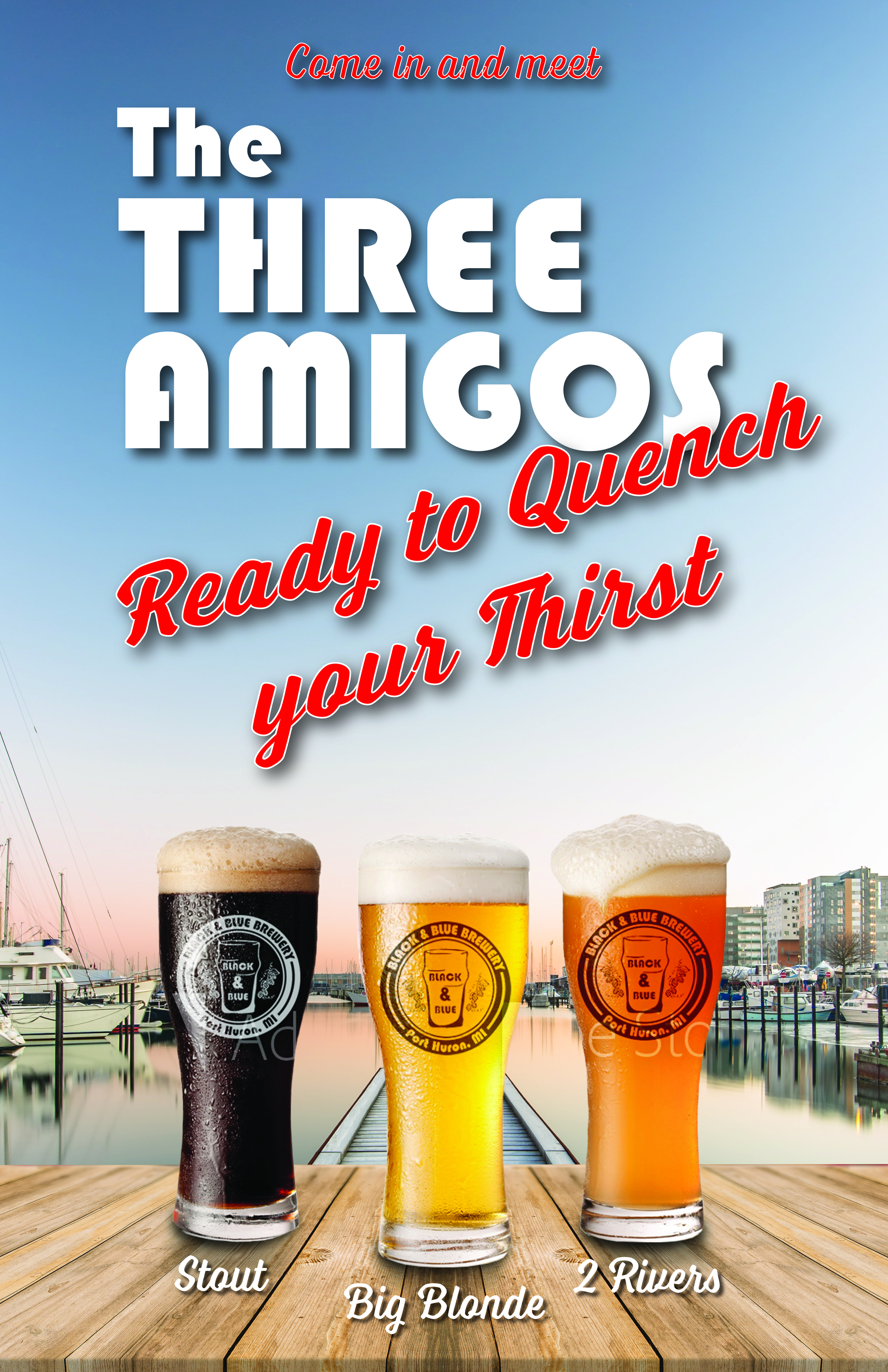 Poster-Design von Skybluedesignstudio für Black & Blue Brewery | Design #23232076