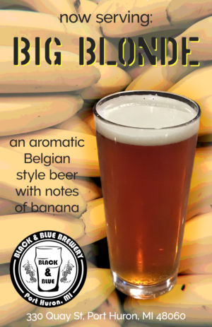 Poster Design by Millie Attwater for Black & Blue Brewery | Design: #23258853