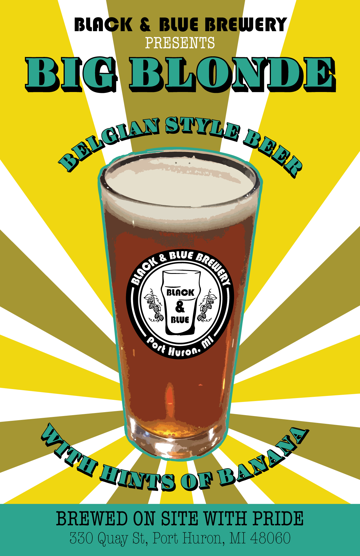 Poster-Design von Millie Attwater für Black & Blue Brewery | Design #23261077