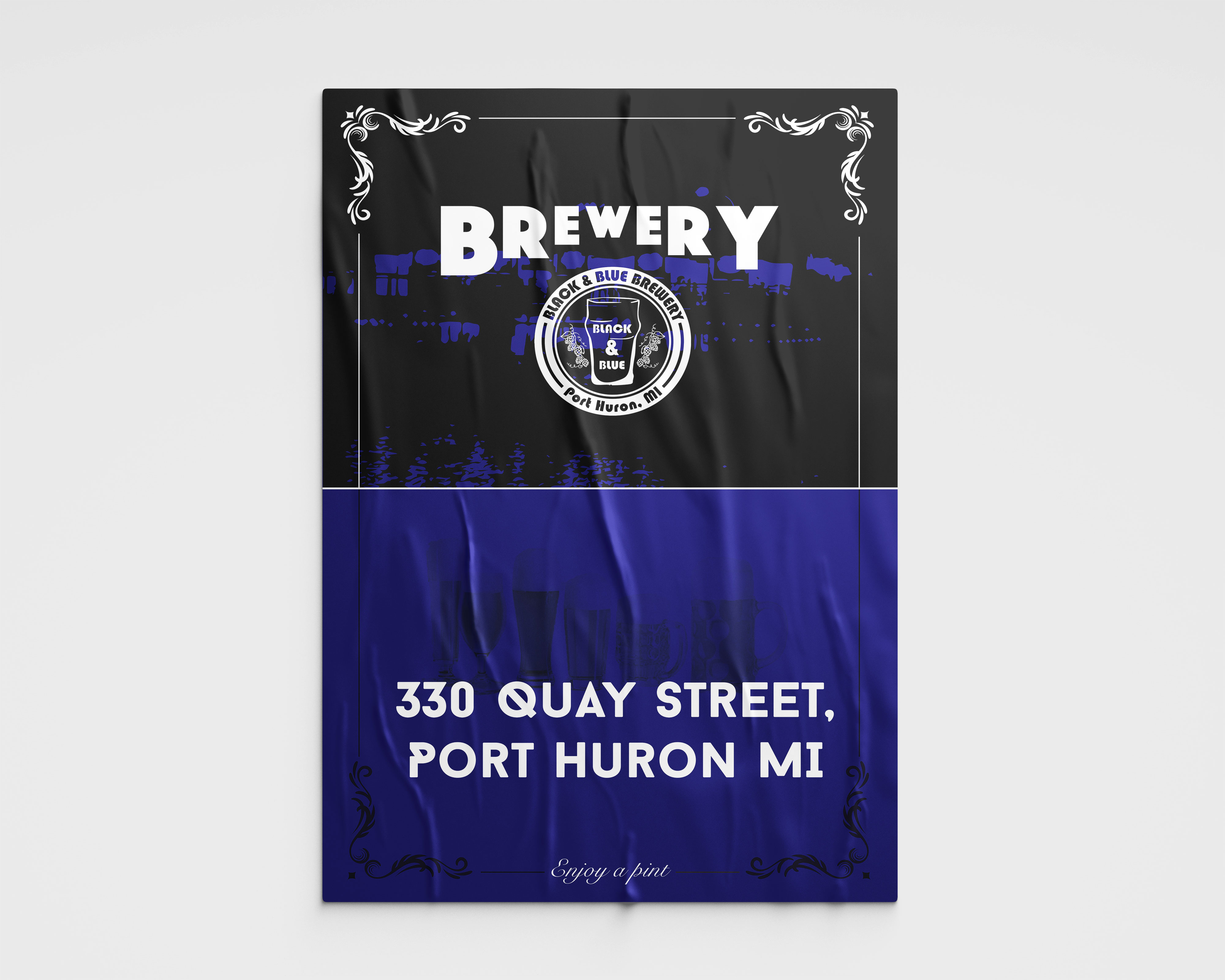 Poster Design by C.W. for Black & Blue Brewery | Design #23196624