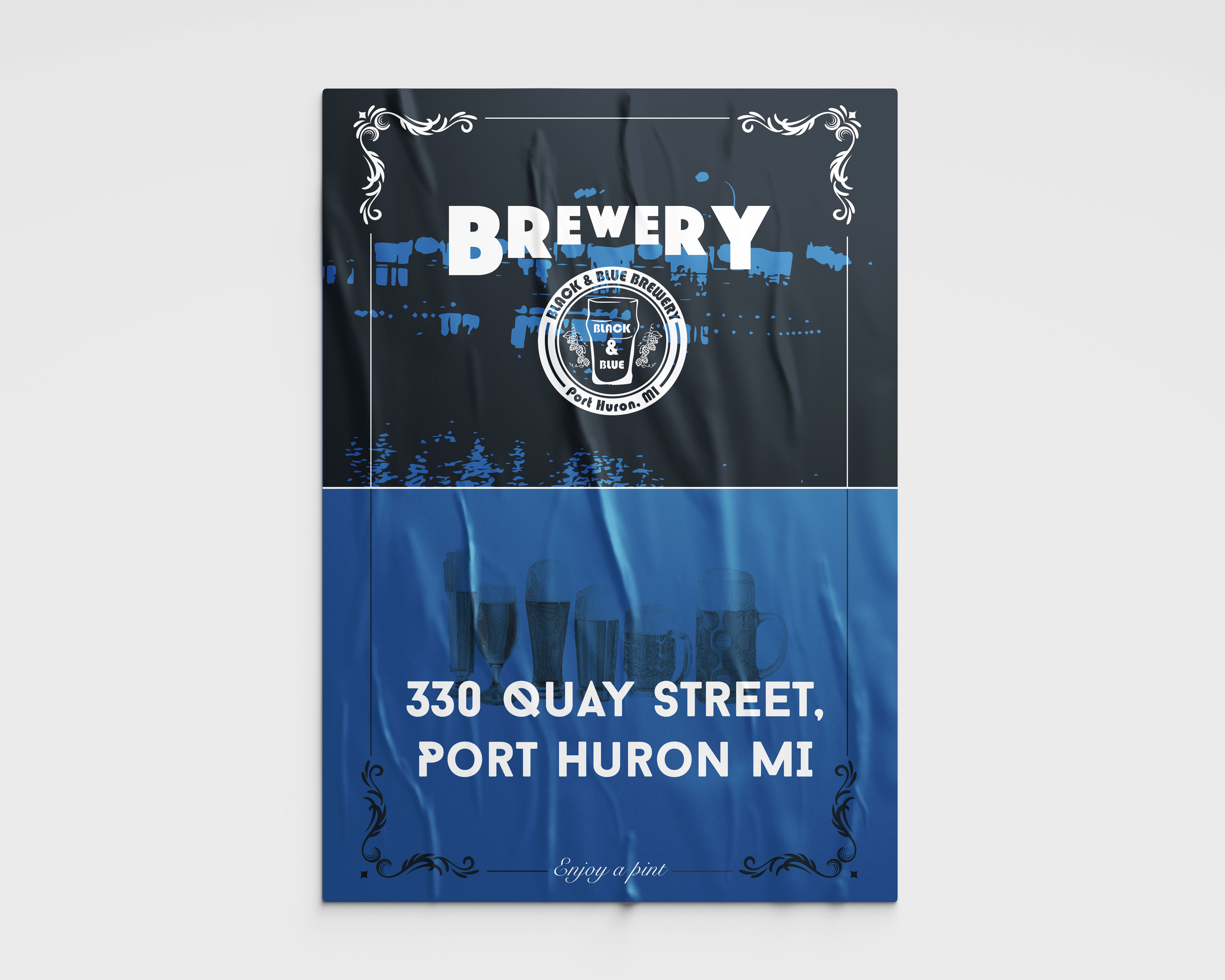 Poster Design by C.W. for Black & Blue Brewery | Design #23196625