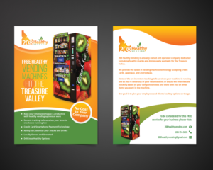Healthy Vending Machine Business Flyer | Flyer Design by Nightmist