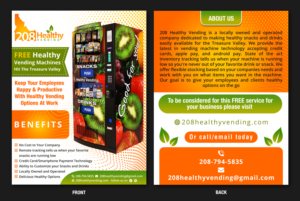Healthy Vending Machine Business Flyer | Flyer Design by TSU Creations