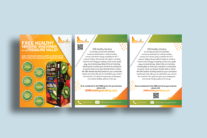 Healthy Vending Machine Business Flyer | Flyer Design by IndreDesign