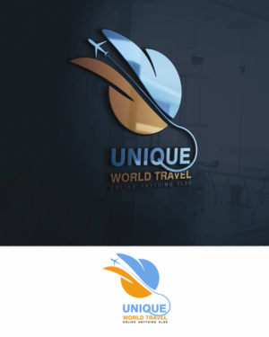 Unique World Travel (Strap line: Unlike anything else) | Logo Design by FoxD solutions