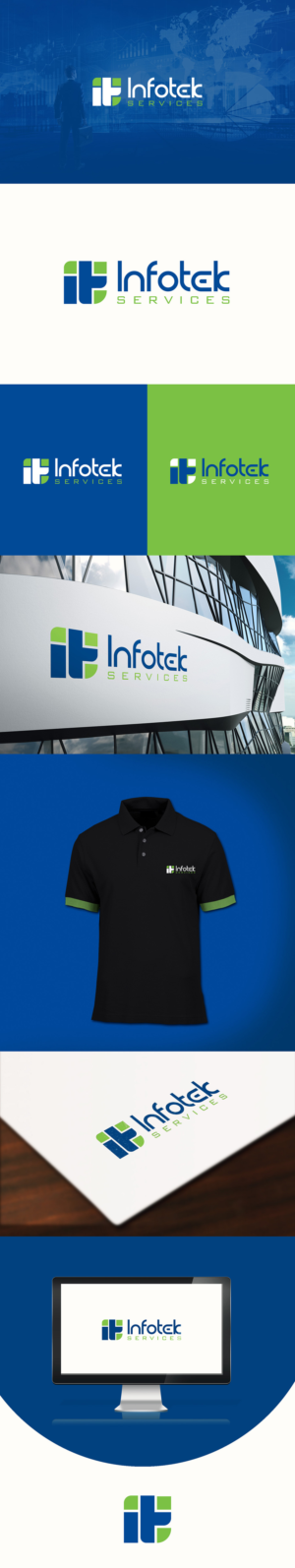 Logo Design by Logo Xtudio for Infotek Services | Design: #23228245