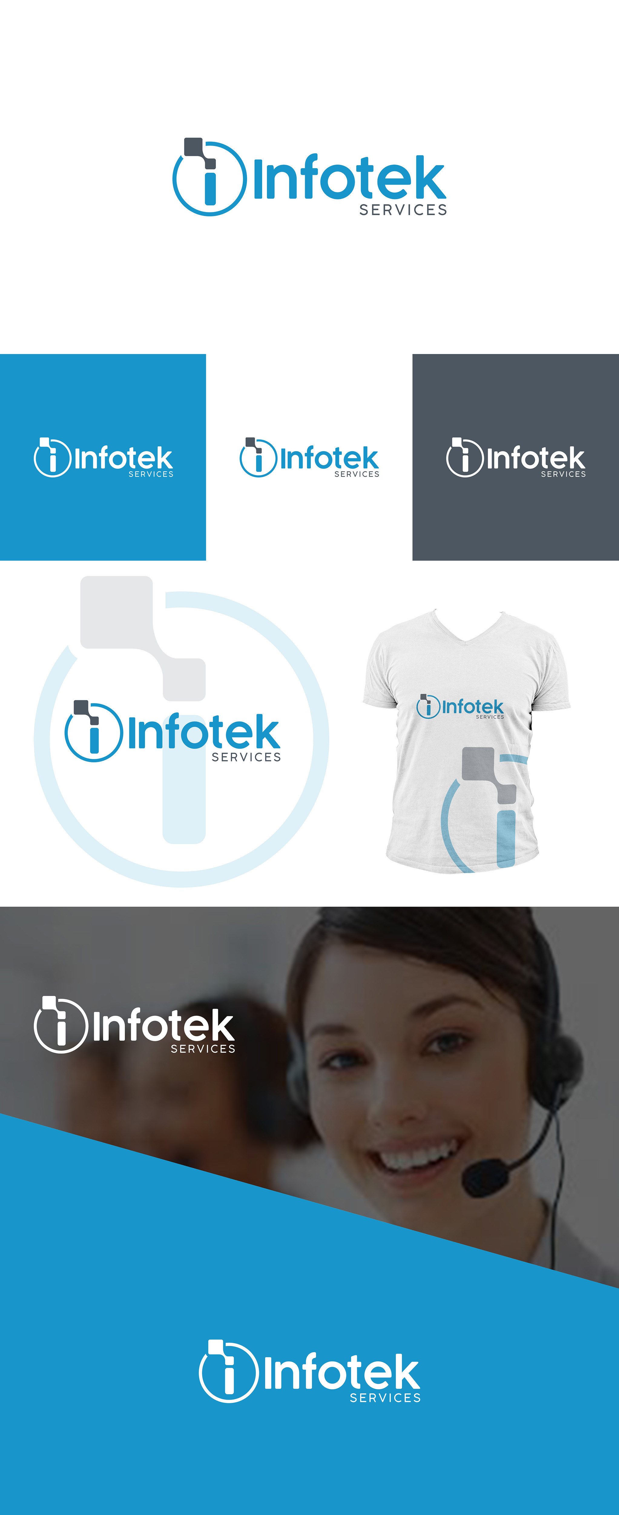 Logo Design by Logo Xtudio for Infotek Services | Design #23228246