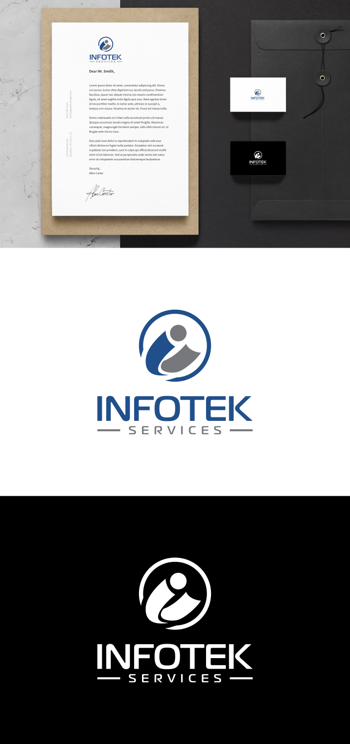 Diseño de Logo por fatiyadesign para Infotek Services | Diseño #23192384