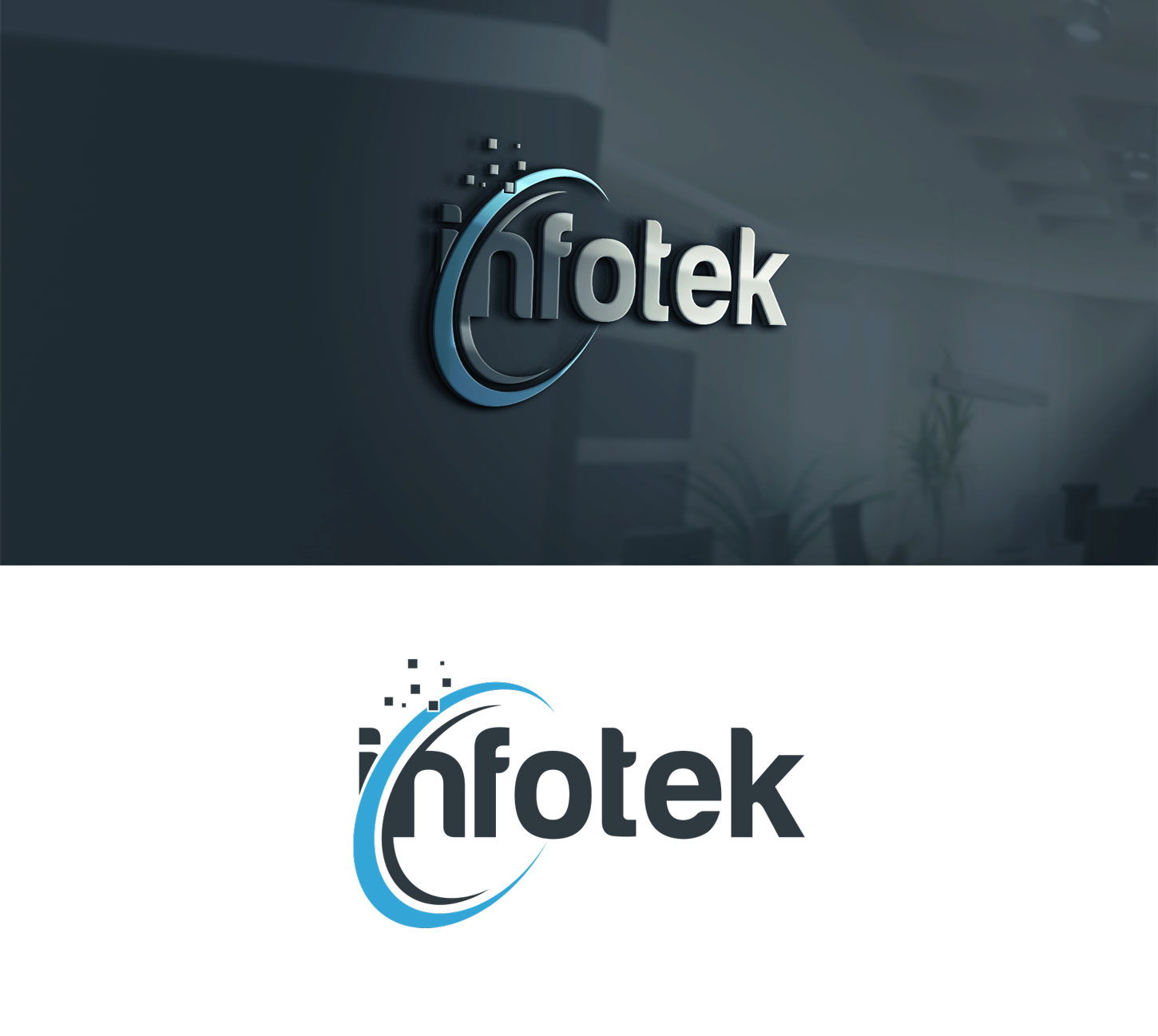Logo Design by Mono.co for Infotek Services | Design #23187207