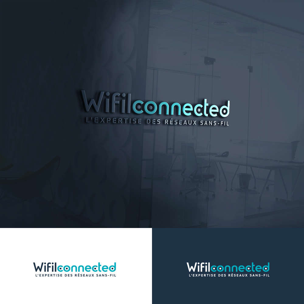 Logo Design by Gisella Guzmán for WIFILCONNECTED | Design #23219704
