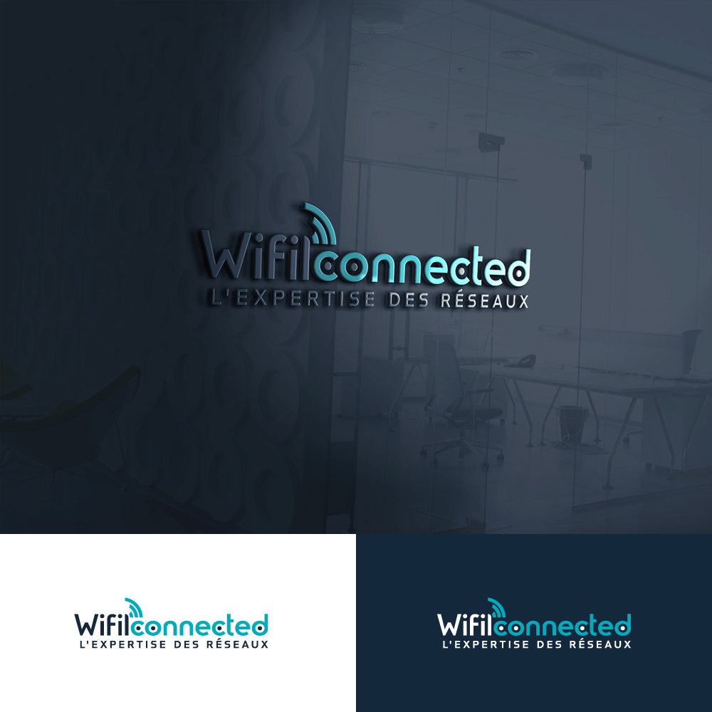Logo Design by Gisella Guzmán for WIFILCONNECTED | Design #23226594