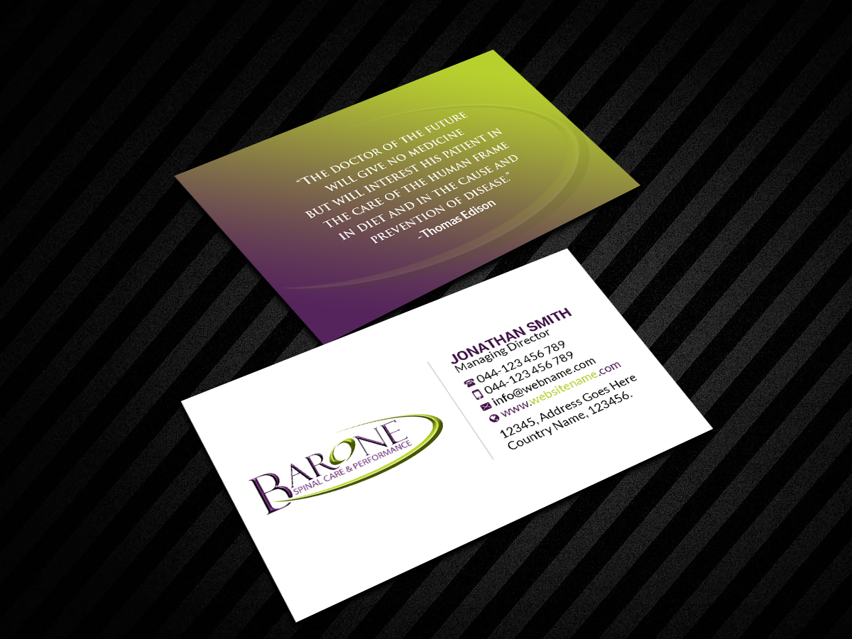 Business Card Design by Creations Box 2015 for this project | Design #23191446