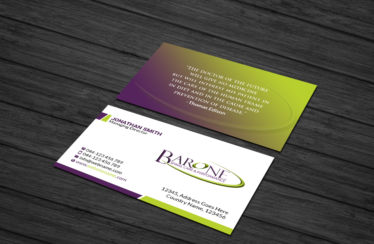 Business Card Design by Creations Box 2015 for this project | Design #23193217