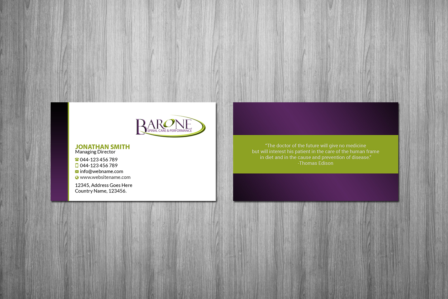 Business Card Design by Creations Box 2015 for this project | Design #23193248