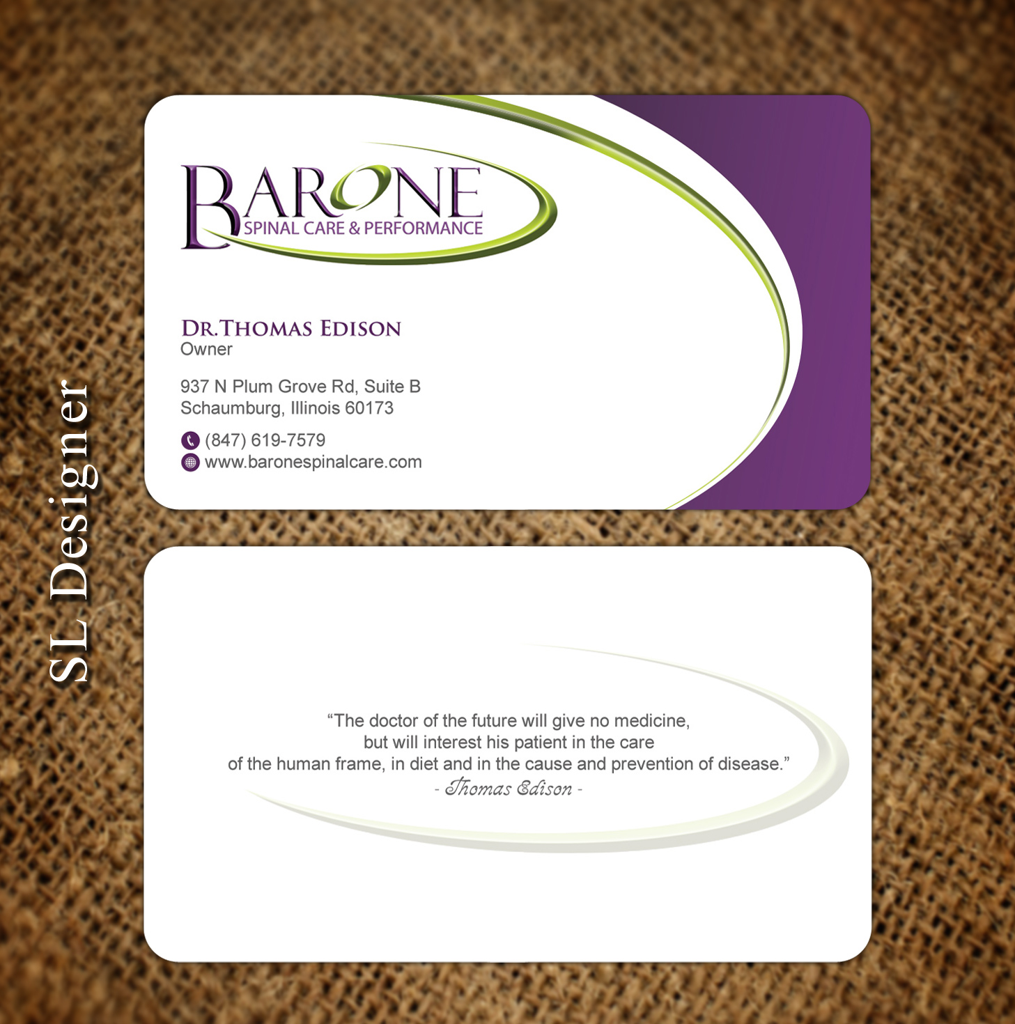 Diseño de Tarjeta de Presentación por SL Designer para este proyecto | Diseño #23189717