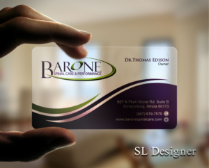 Barone Spinal Care and Performance  | Design de Carte de Visite par SL Designer