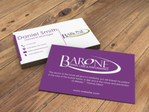 Barone Spinal Care and Performance  | Visitenkarten-Design von Muhammad Saaed