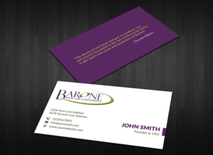 Visitenkarten-Design von Musa. A für dieses Projekt | Design: #23190494