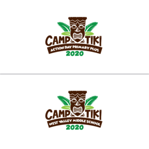Action Day Primary Plus Camp Tiki 2020. West Valley Middle School Camp Tiki 2020 | Logo Design by Graphic Bricks