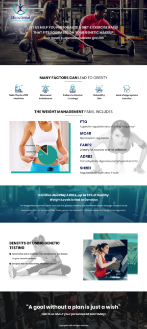 Efunctional needs a newsletter to introduce our new test - Genetic Weight Management