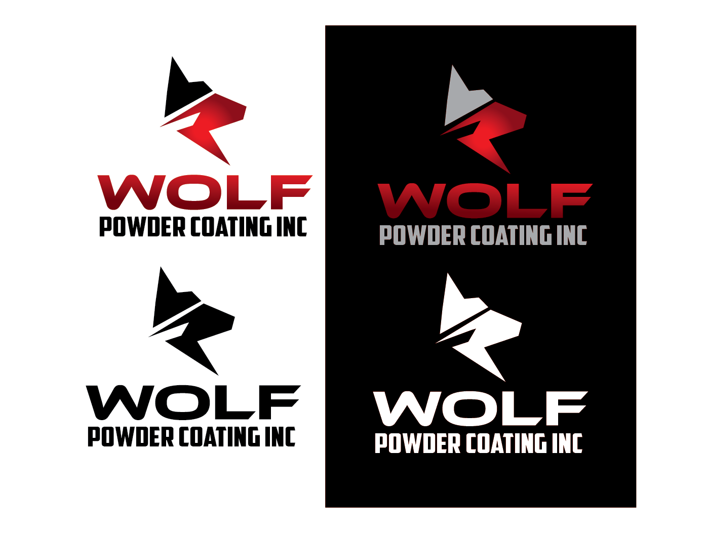 Logo Design by jose_luiz for Wolf Powder Coating Inc | Design #23206018