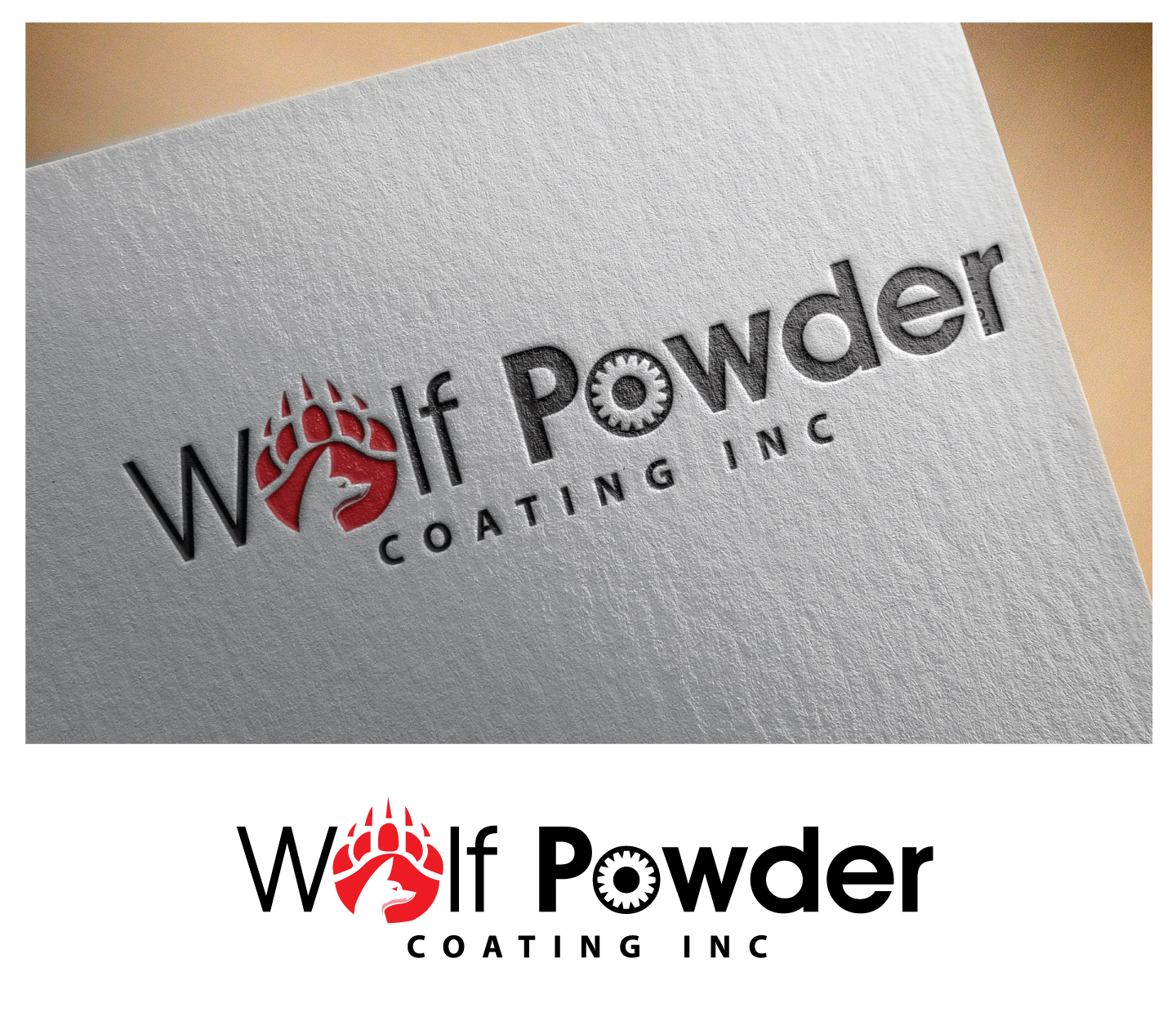Logo Design by GODDREAMCREATION for Wolf Powder Coating Inc | Design #23191208