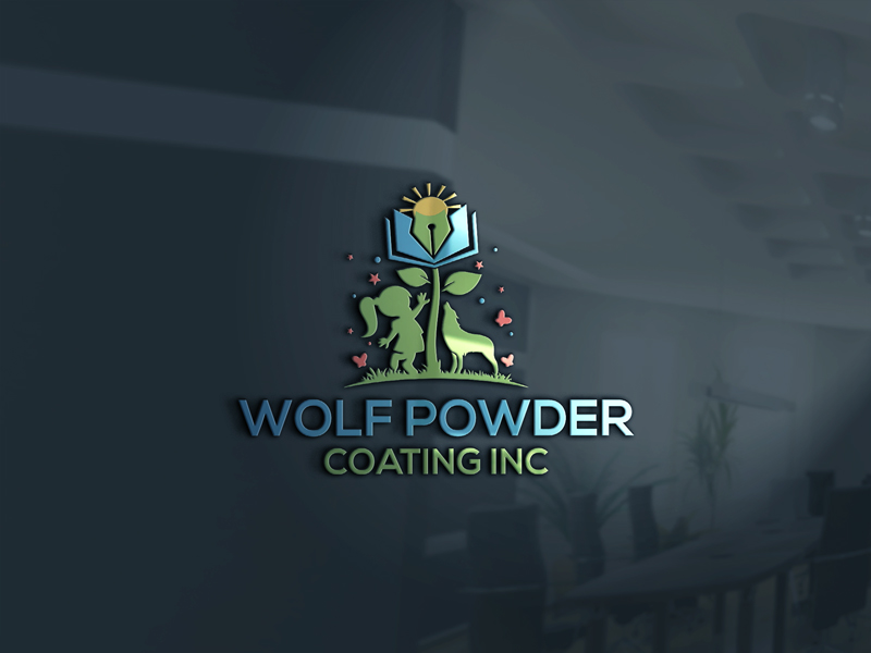 Logo Design by monmon for Wolf Powder Coating Inc | Design #23193678