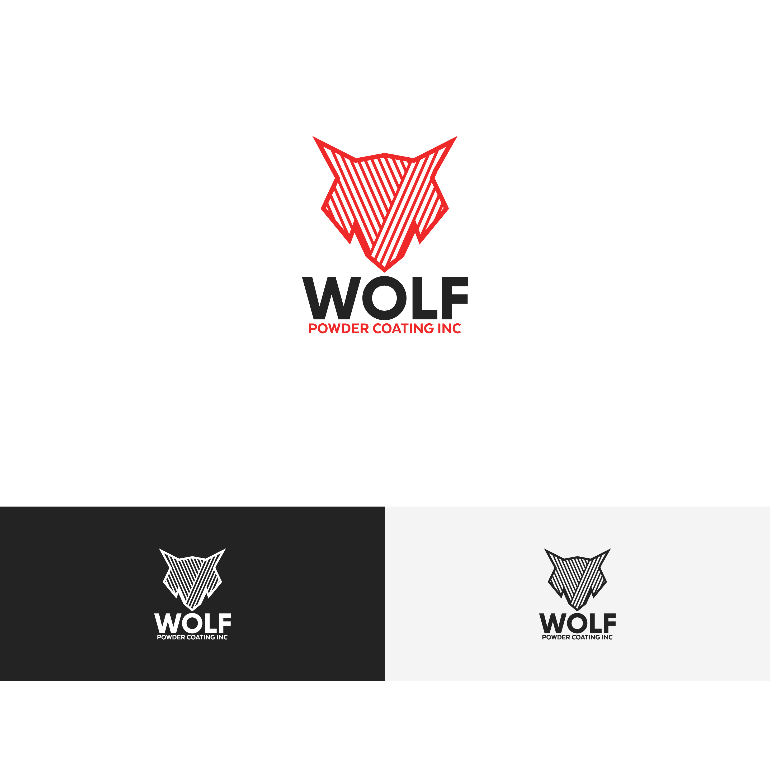 Logo Design by Graphics Farrukh 2 for Wolf Powder Coating Inc | Design #23203664
