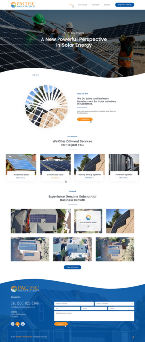 Pacific Solar Projects Needs a Website | Diseño Web por Ved Web Services