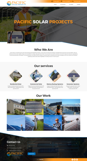 Pacific Solar Projects Needs a Website | Diseño Web por sai.designer87