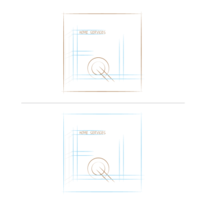 (  HOME SERVICES ) IN THE EXACT SPOT I HAVE IT IN THE PIC PLEASE ONLY USE MY SELECTED FONT | Logo Design by Maxo-Biz